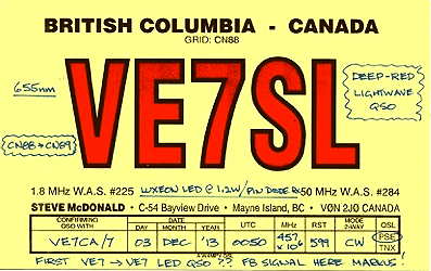 VE7SL QSL