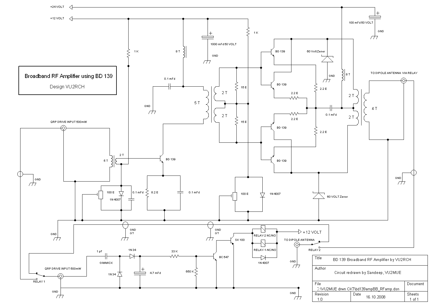 BD139 BB RF Amp