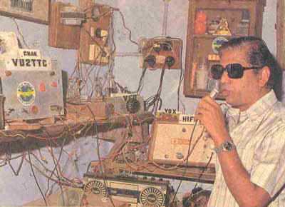 Chak (VU2TTC)-The blind genius of ham radio in India