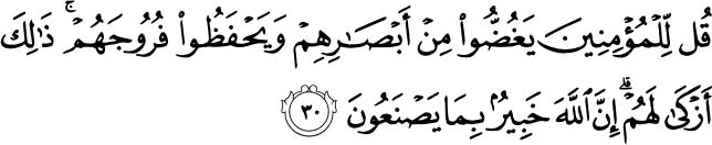 Holy Quran - 24:30