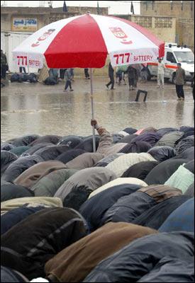 Rain or Shine muslims never forget to pray Allah