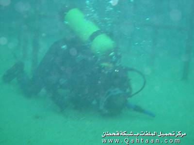 Scuba Diver praying (Prostrating - Sajdah) under water