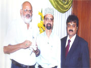 15th Convocation of Sri Ramachandra University held on March 31, 2012 at Porur, Chennai. Mr. Ravikrishnan (Rams Builder) & Chancellor Mr. VR Vekataachalam