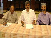 Chennai Hams meeting held on June 26, 2012 at AVM Rajeswari Marriage Hall, Mylapore. Dr. S.Suresh - VU2FSS (Mediscan) & MS.Guhan - VU2GHA (AVM)