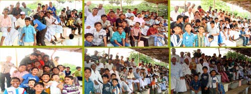 Kayalites watching All India Football Tournament from Gallery side at United Sports Club on 19th May 2010