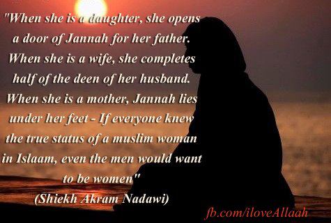 Paradise (Jannah) lies at the feet of your mother