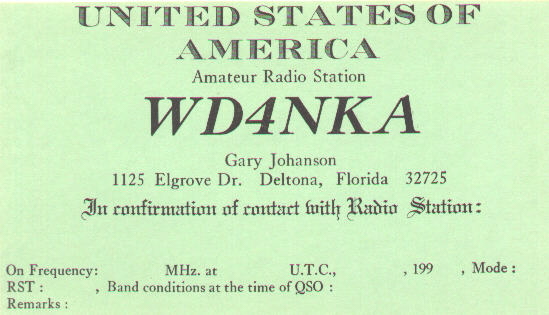 Vintage QSL