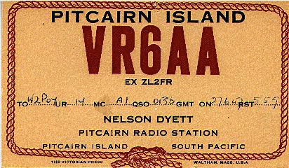 VR6AA QSL Card