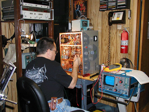 DX-100 being restored