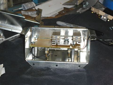 RF amp mounted in shield
