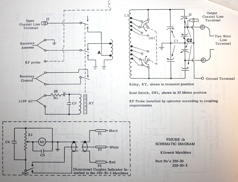 Johnson Kilowatt Matchbox impedance switch wiring diagram 