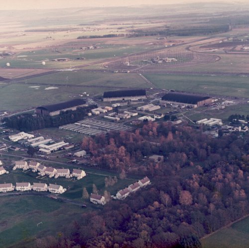 Aerial view of base