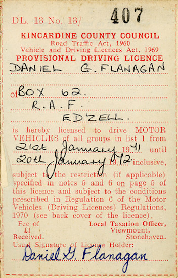 Provisional drivers license