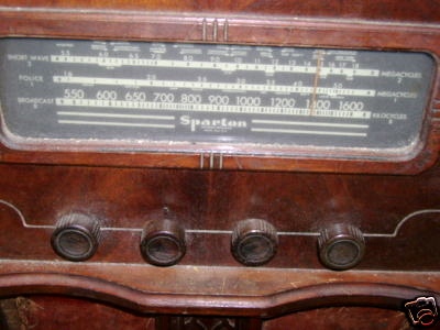 Sparton Receiver Dial