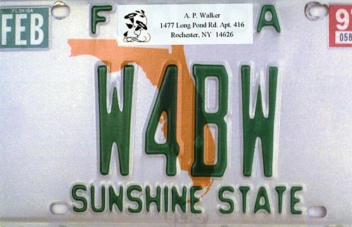 Prose's Florida QSL from 1997