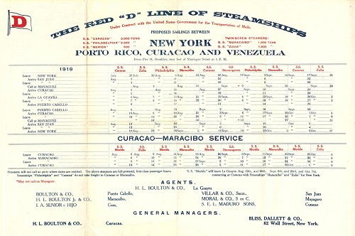 Red D Line Schedule 1919