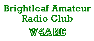 Brightleaf Amateur Radio Club - W4AMC