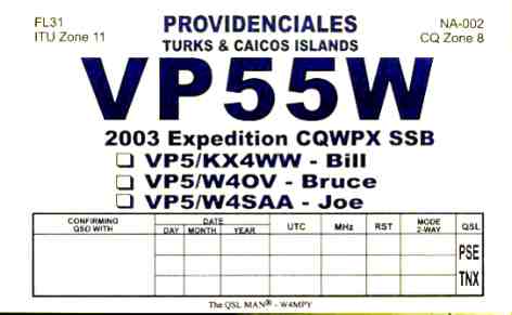 VP55W qsl card