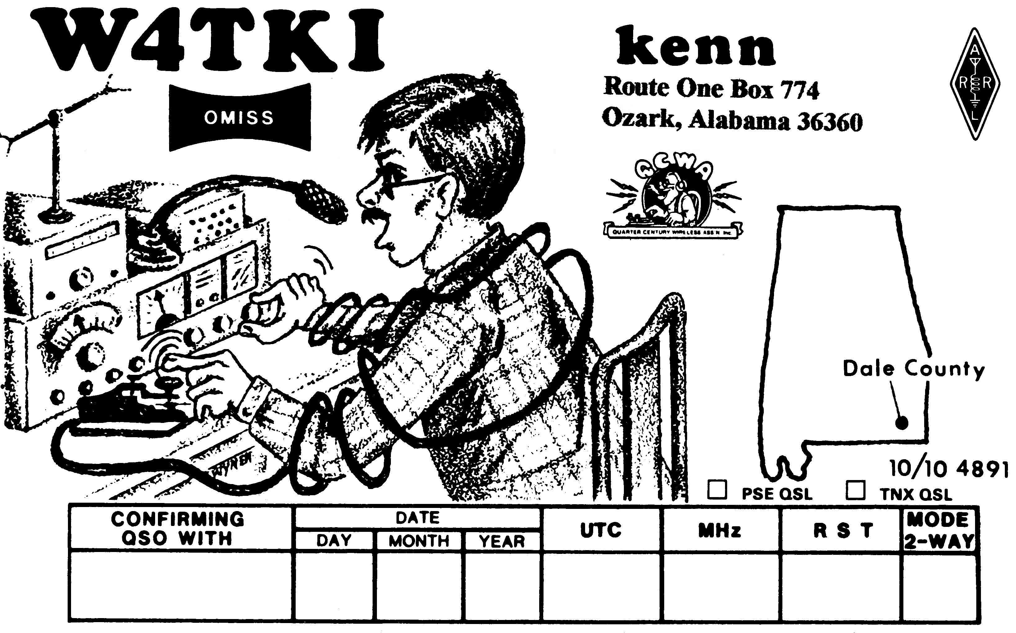 Picture of my QSL Card