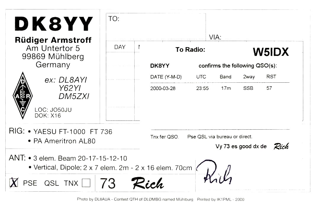 W5idx Qsl Cards