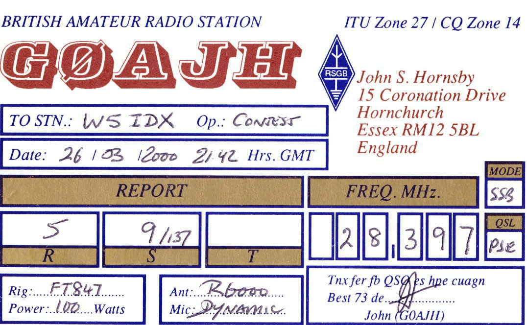 W5idx Qsl Cards