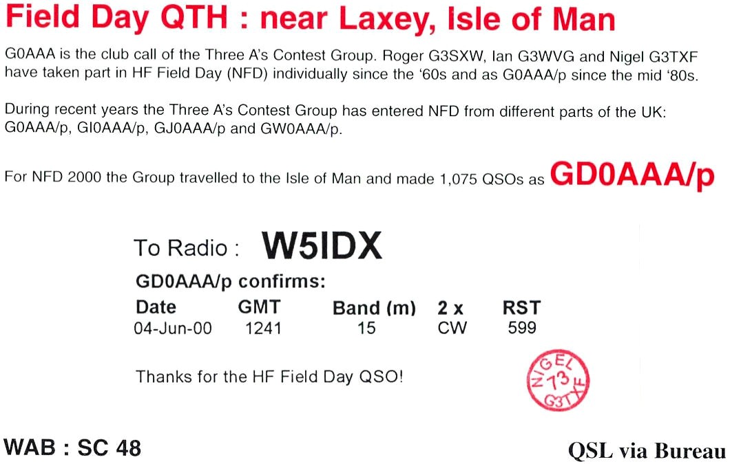 W5idx Qsl Cards