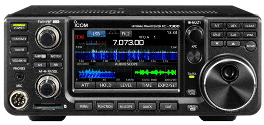 A close-up of a radio

Description automatically generated