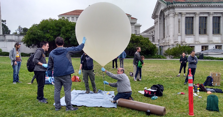 assembling the balloon from parts