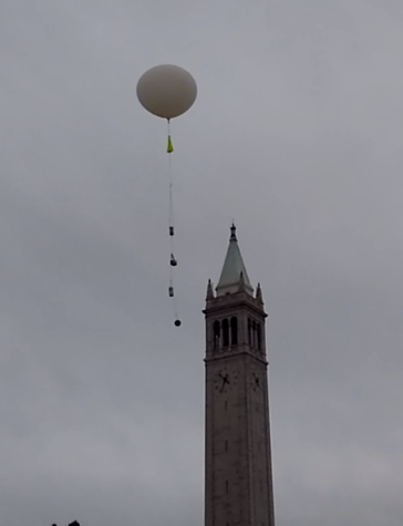 the balloon flying by the Camponille