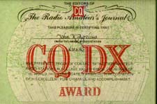 CQ DX AWARD