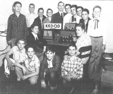 Van Nuys Junior High Amateur Radio Club - 1954