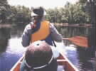 Val, paddling her own canoe.