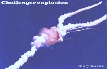 Challenger Explosion.