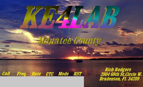 QSL from Rich KE4LAB