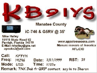 Click to see full size QSL from Mike KB9IYS