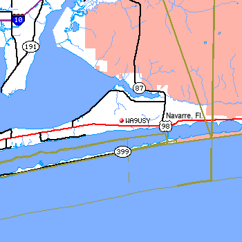 Map view of W A 9 U S Y location