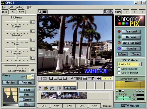 Screen shot of Chromapix main window