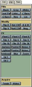 Screen shot of Chromapix Paint tools menu.
