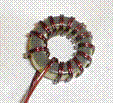 80 Meter Inductor. Notice that there are 2 windings in parellel.