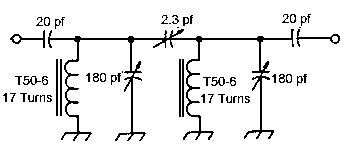 20 meter bandpass filter