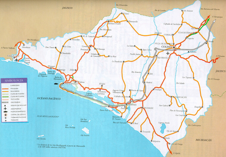 Colima Centro Mapa XE2LMC Home Page