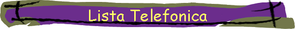 Lista Telefonica
