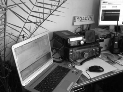 TS-480sat with CAT-audio interface home made