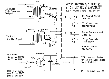 Serial Port PTT schematic.