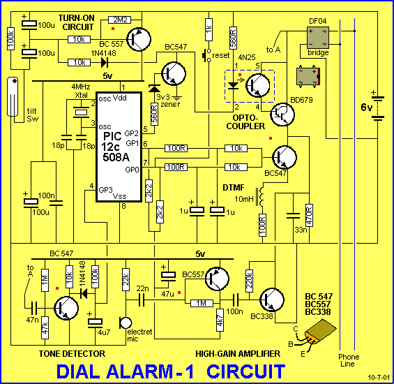 Click on the red dots to see the circuit working