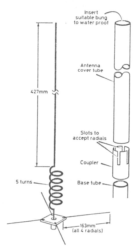 70 cm vertical antenna