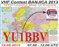 Logo - takmičenje "VHF BANJICA 2013"