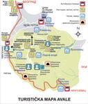 Turistika mapa Avale