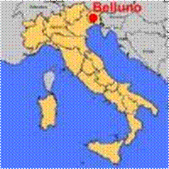 Mapa de Belluno