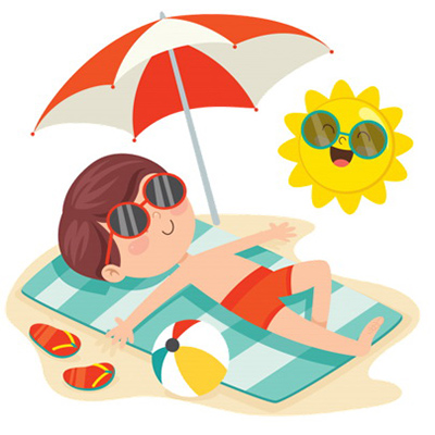 sunbathing